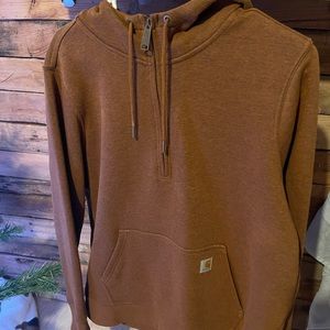 Women’s carhartt half zip hoodie, size XL